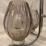 Vintage Lustre with 5 Mauve light lights