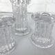 Glass candlesticks, Göran Wärff for Kosta Boda, Sweden, 1970s, set of 3