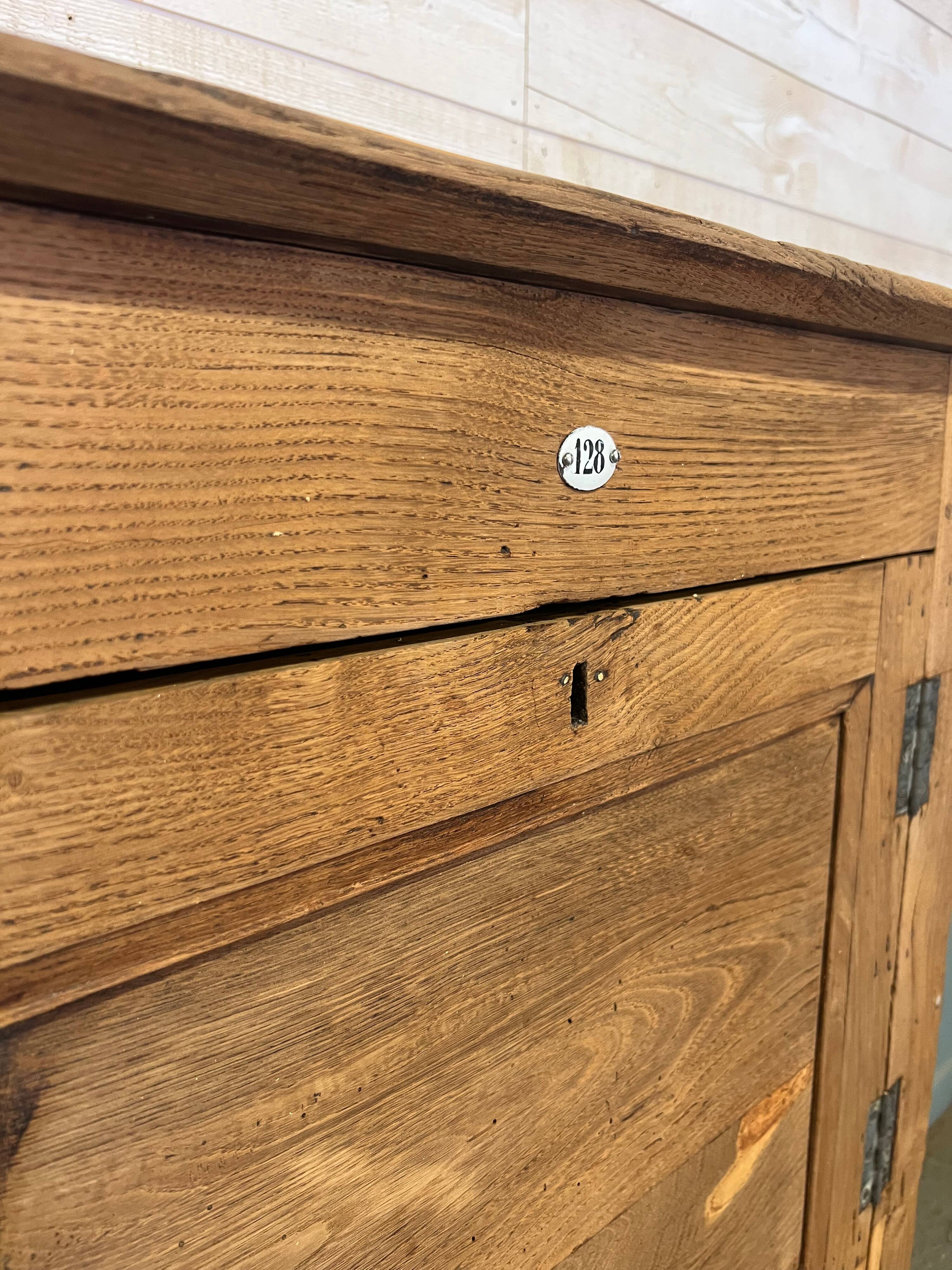 Brutalist countryside wardrobe in raw oak