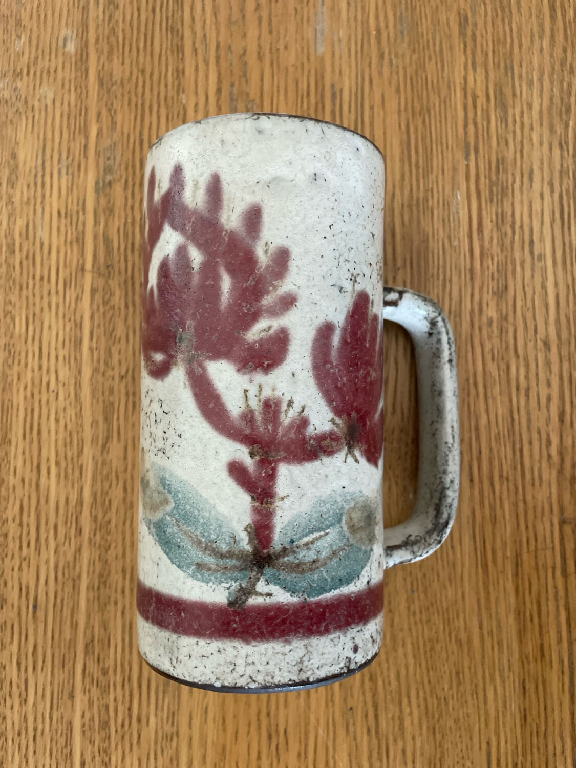 Vintage tankard signed Gustave Reynaud – Atelier Le Mûrier, Vallauris –