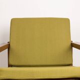Pair of Danish Teak and fabric armchairs by Børge Jensen & Sønner 1960.