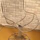 Metal chair by Gastone Rinaldi 1960 cushion piet mondrian very good and