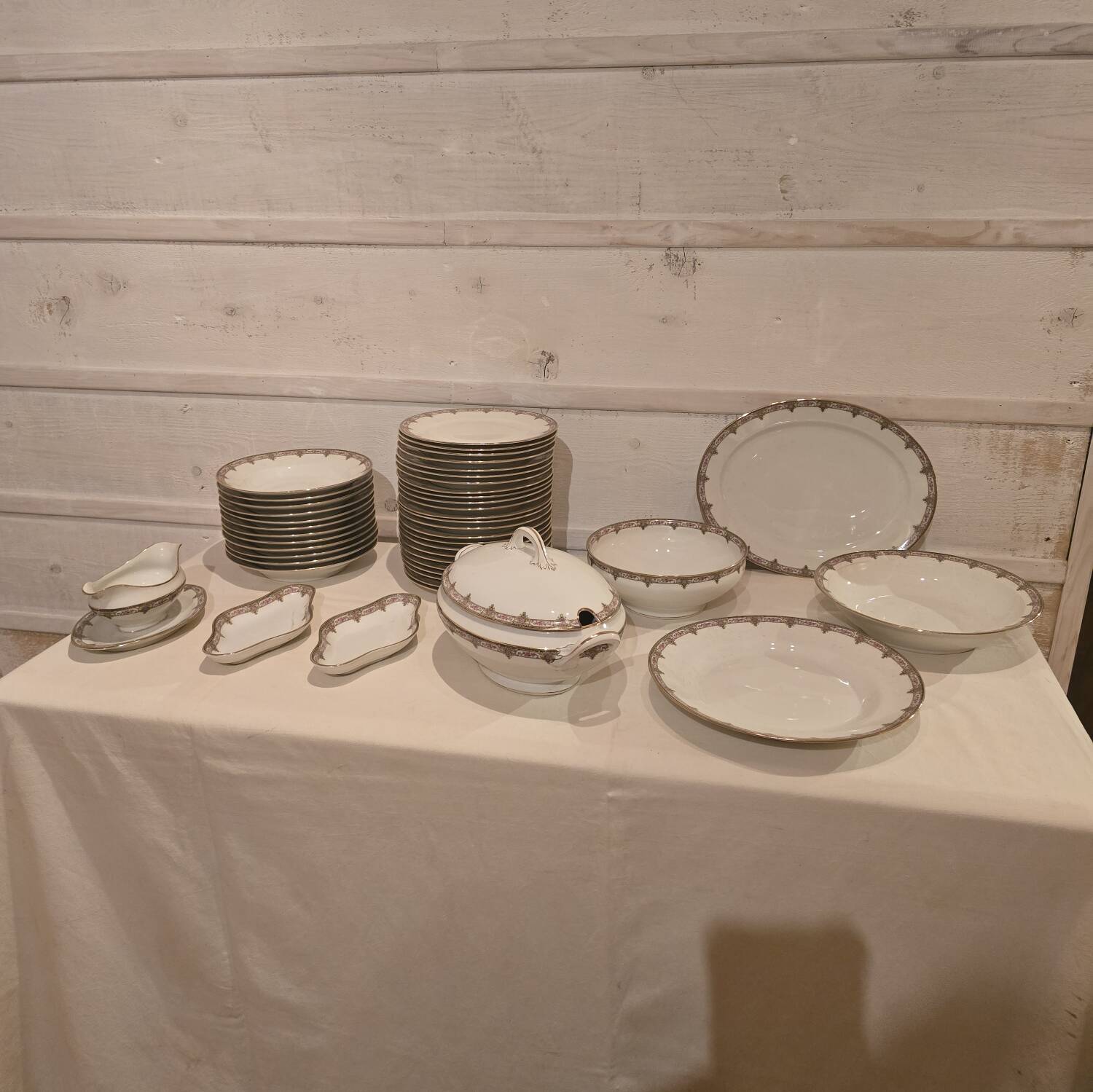 Limoges porcelain service.