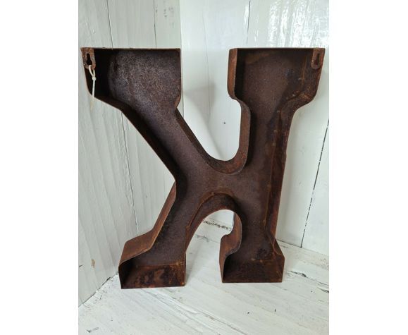 Industrial iron letter "k"