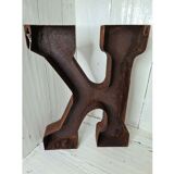 Industrial iron letter "k"