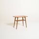 Scandinavian teak side table with magazine rack shelf, 1960s