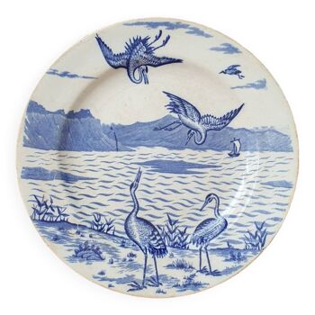 Old earthenware plate