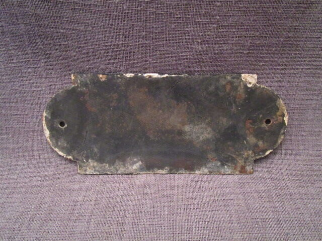 Small old enamelled plaque of Parisian building "2nd floor"