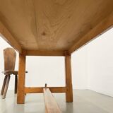 2m solid elm farmhouse table