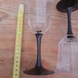 6 Luminarc Arcoroc Octagonal Vintage Wine Glasses