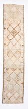 3x12 Turkish Cream & Brown Vintage Runner Rug, 79x366Cm