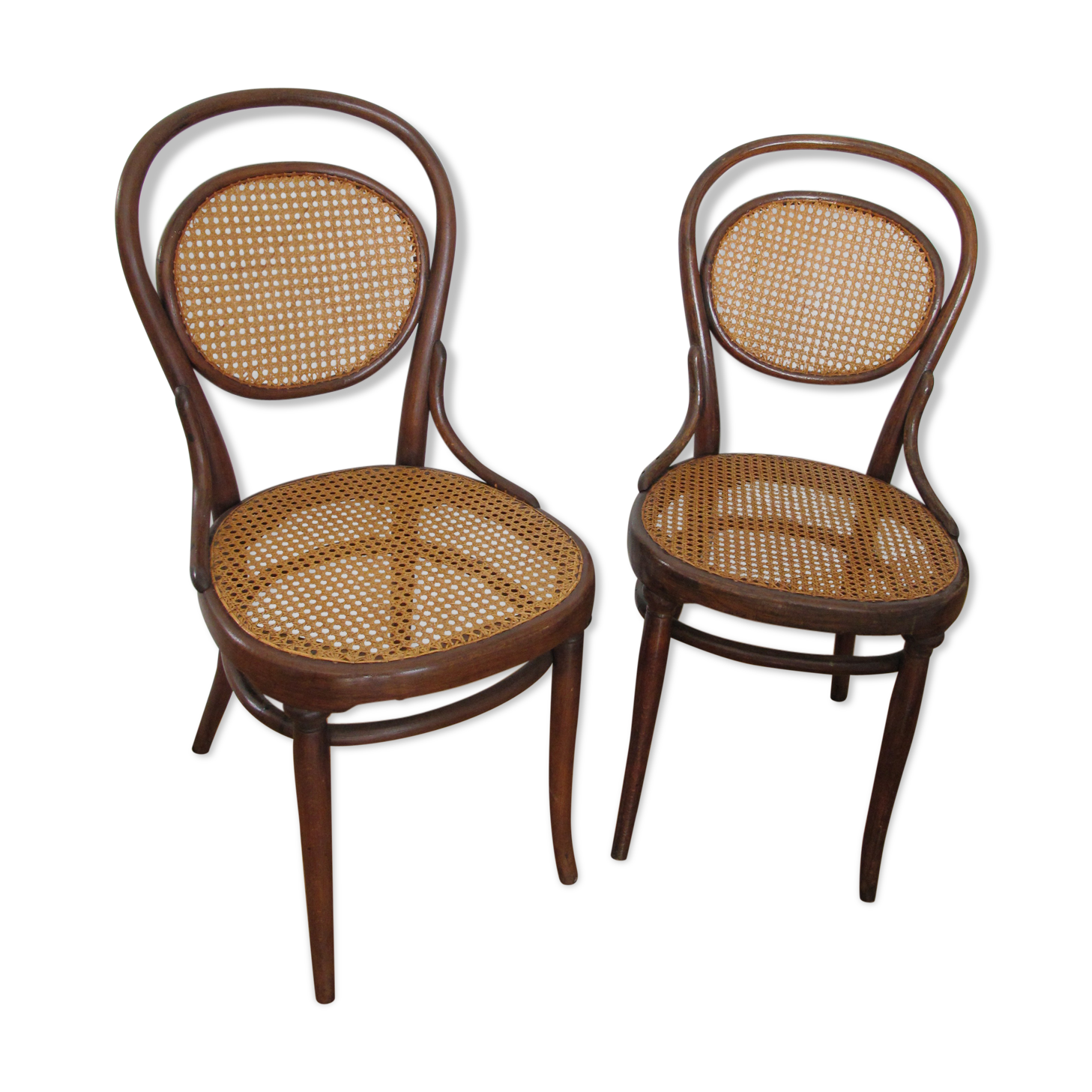 Set of 2 canne chairs Thonet No.11 bistro style