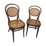 Set of 2 canne chairs Thonet No.11 bistro style