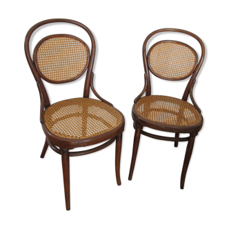 Set of 2 canne chairs Thonet No.11 bistro style