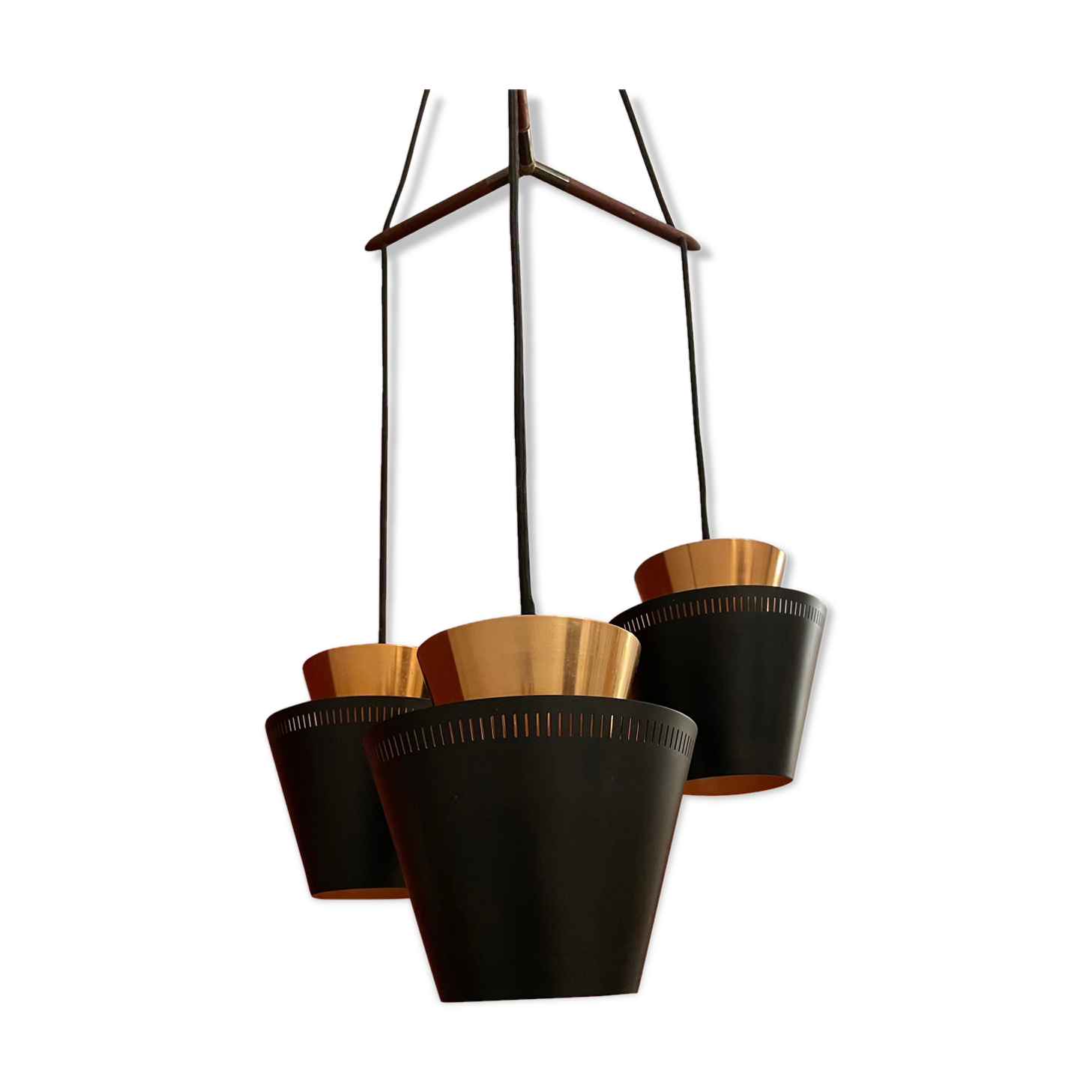 Danish chandelier by Jo Hammerborg for Fog & Morup, 1960