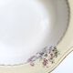 Vintage shallow dish L'Amandinoise model Paola white cream flowers