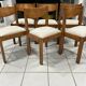 Set of 6 elm chairs from Regain vintage 1980.