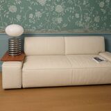 Cassina Myworld leather large model sofa and pouf