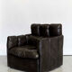 Vintage leather armchair custom-made Chancellor's Bungalow