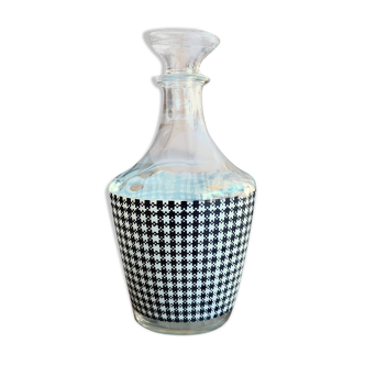 Carafe Luminarc Vintage with Bouchon with Black and White Carreaux décor