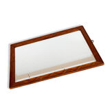 Flat frame sets 30 years wooden beveled mirror