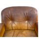 Paire de fauteuils pivotants vintage en cuir cognac par Eugen Schmidt
