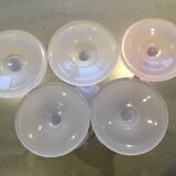 Biot set of 5 frosted flutes