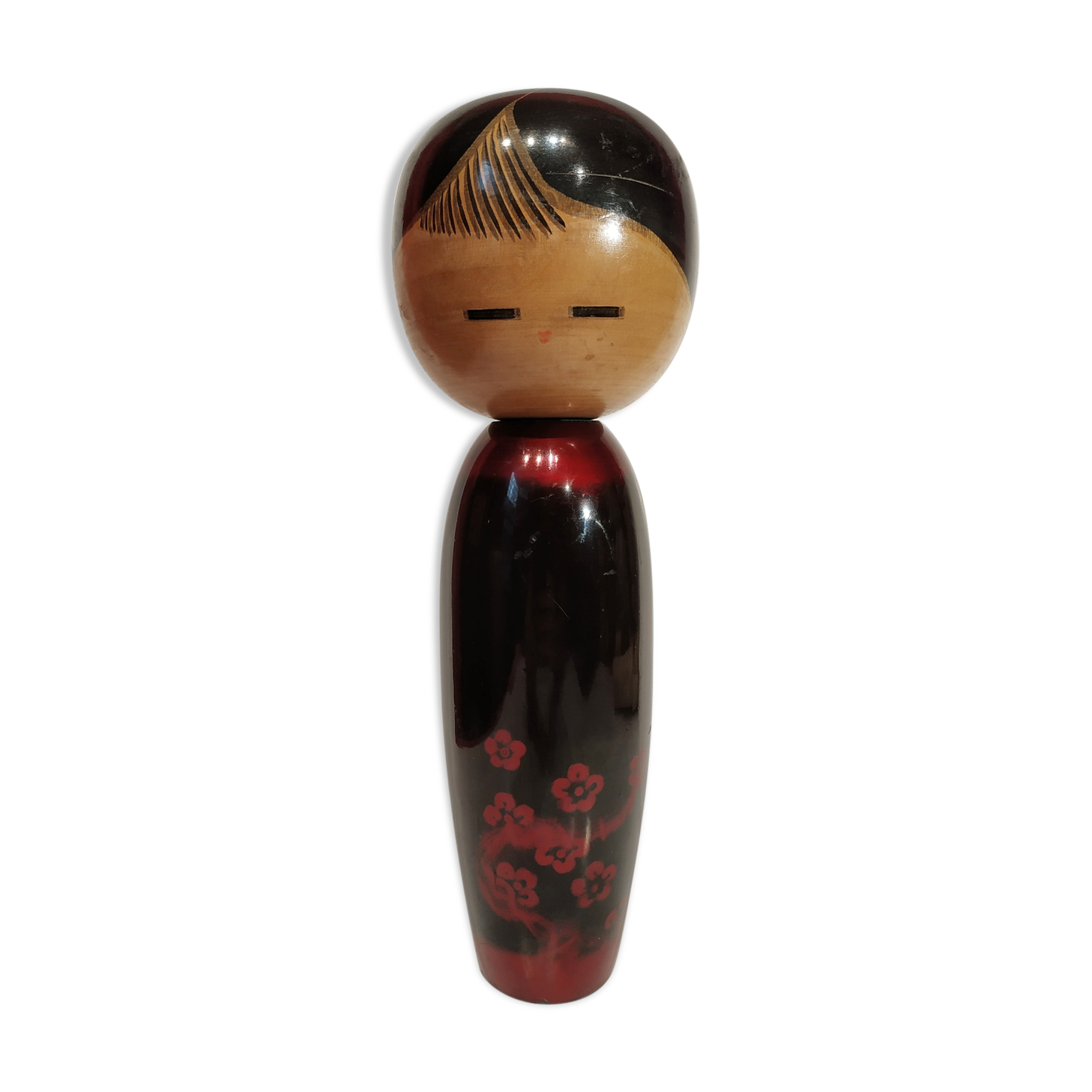 Kokeshi doll, laqué wood, Japan 1945
