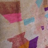Tapis berbère de Boujaad couleurs pastel 260 x 160 cm