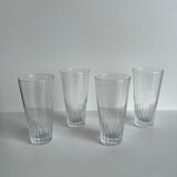 Set of 4 glasses with orangeade H: 12,5cm