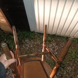 Ancienne chaise bistrot Baumann menuet bois vintage