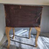19th-century gilded Venetian-style bedside with gold leaf