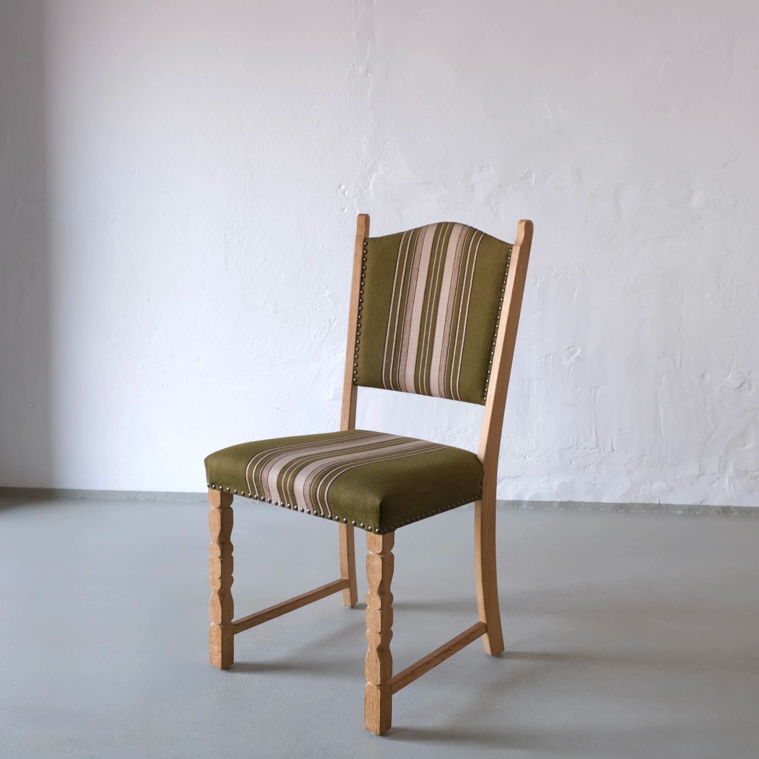 6 oak dining chairs by Henning Kjaernulf | Denmark | 1950s
