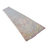 Vintage Turkish hallway rug 84x470 cm
