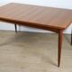 Scandinavian extendable dining table in teak – 1960s