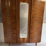 Vintage wardrobe with compass feet