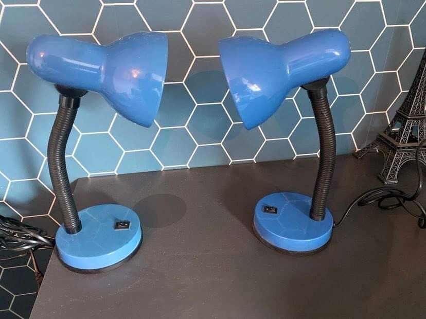 Duo of desk or bedside lamps Seylumiere