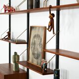 Teak modular shelving unit, Danish design, 1960s, designer: Poul Cadovius