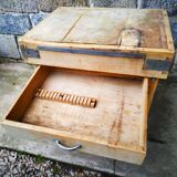 Old butcher's bill in solid beech