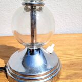 Chrome lamp base and glass balls dlg J. Adnet