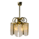 Brass and Glass Pendant Lamp by Carl Fagerlund for Orrefors