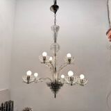 Art Deco Murano Glass Chandelier 1940’s