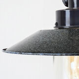 Old luminaire in enamel and bakelite