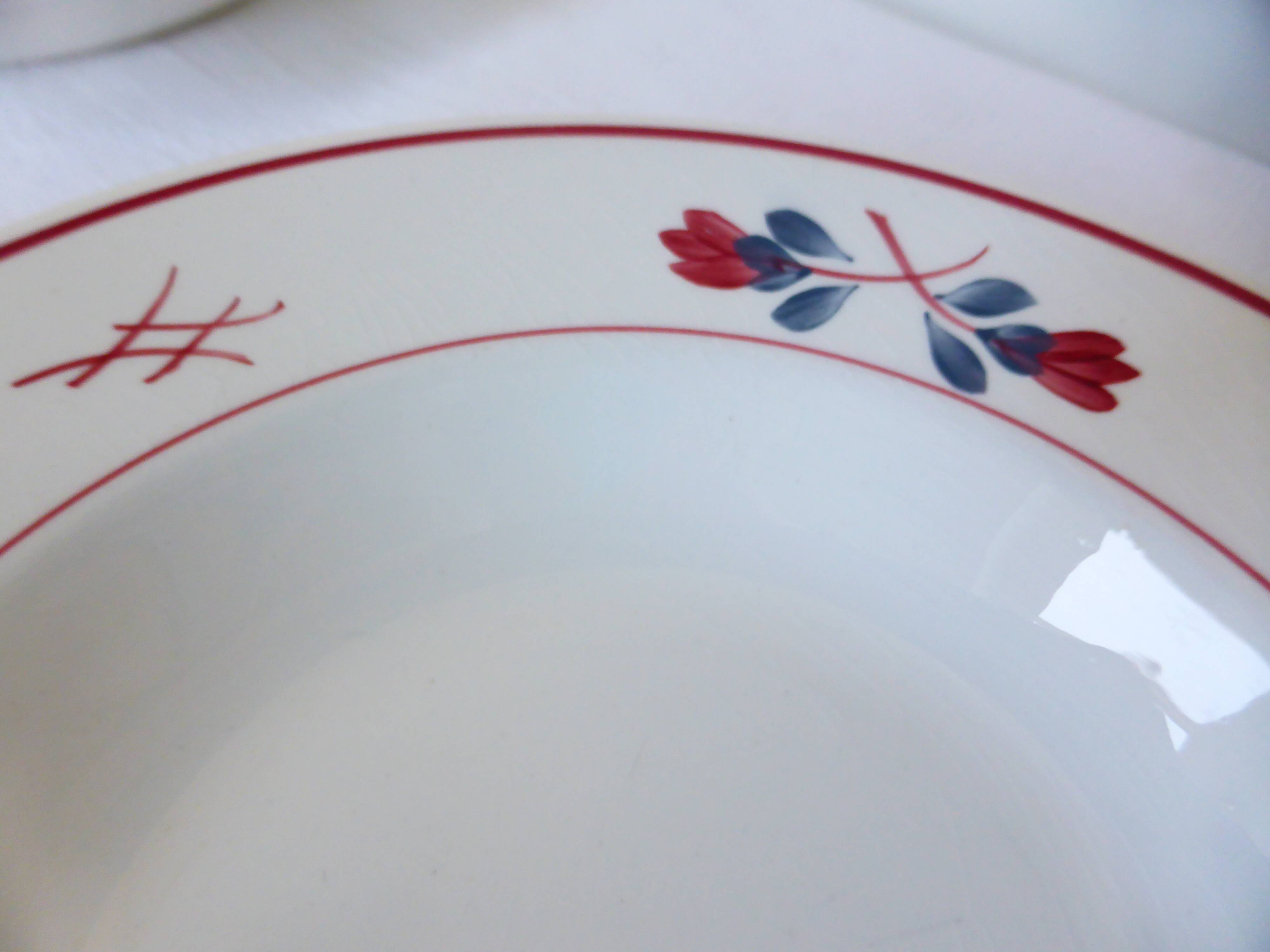 2 assiettes creuses Céranord St Amand Adeline 210604