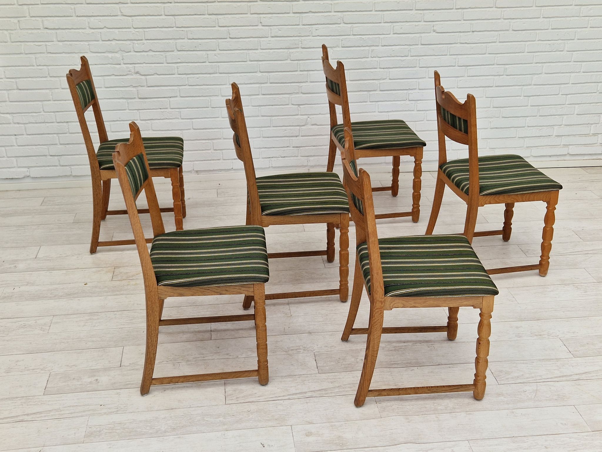 Set of six dining chairs danish design 1970S