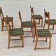 Set of six dining chairs danish design 1970S