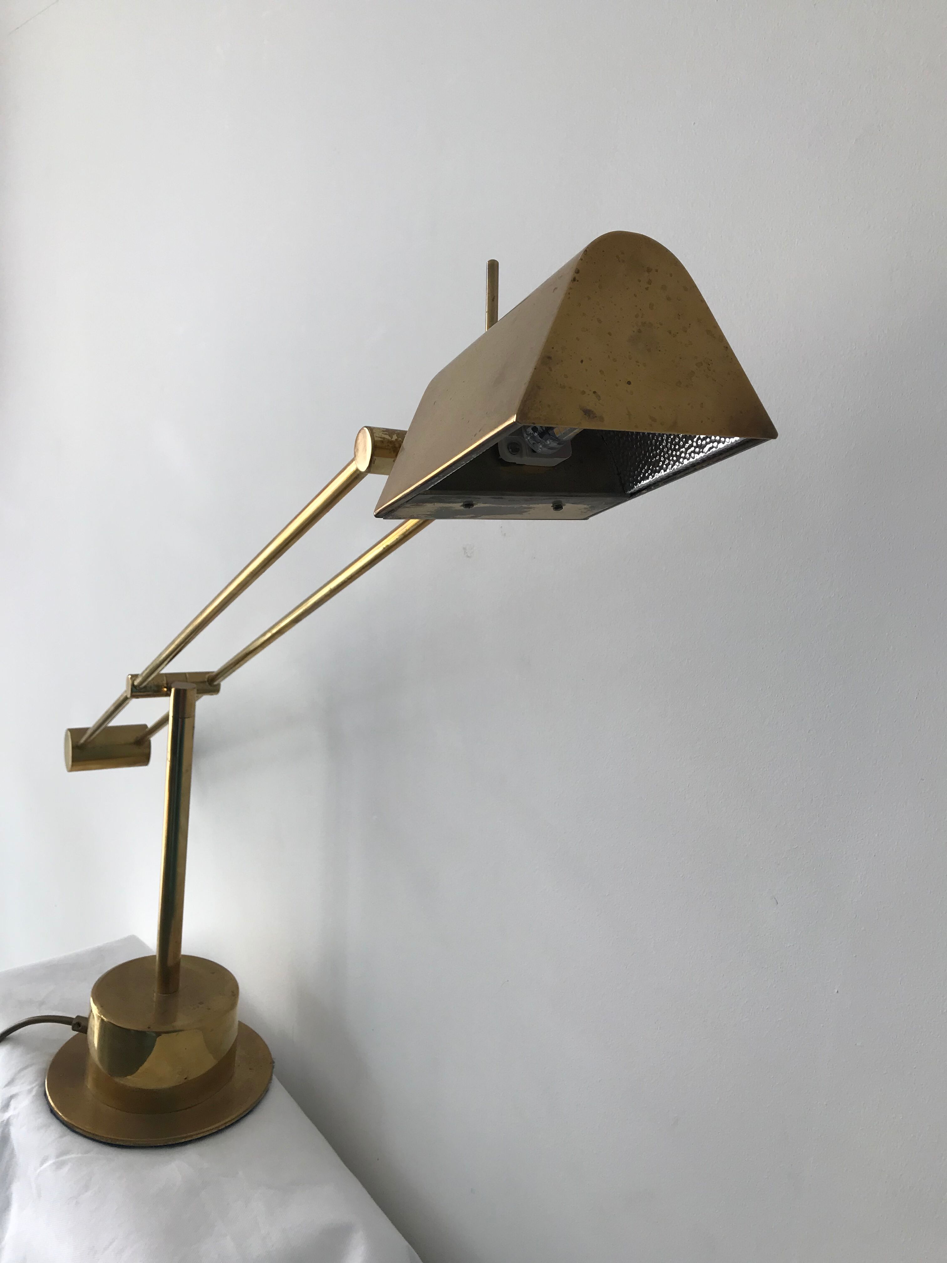 French brass pendulum lamp