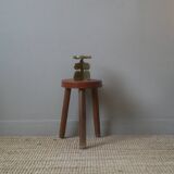 Brutalist brass candle holder gold metal candlestick candelabra vintage Scandinavian design