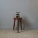 Brutalist brass candle holder, golden metal chandelier, vintage Scandinavian design.