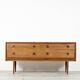 Buffet/commode vintage en teck du milieu du siècle par Wrighton. Style moderne/danois.